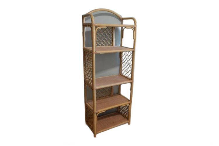 Chic Bamboo Rattan a Reed Etagere/Bookcase