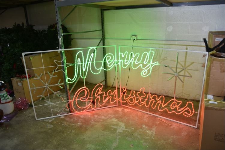 10' Neon Merry Christmas Sign