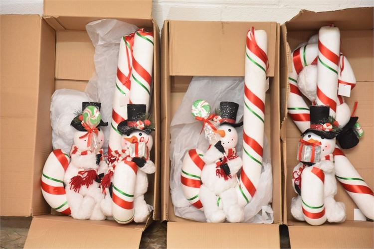 Group Decorative Candy Canes