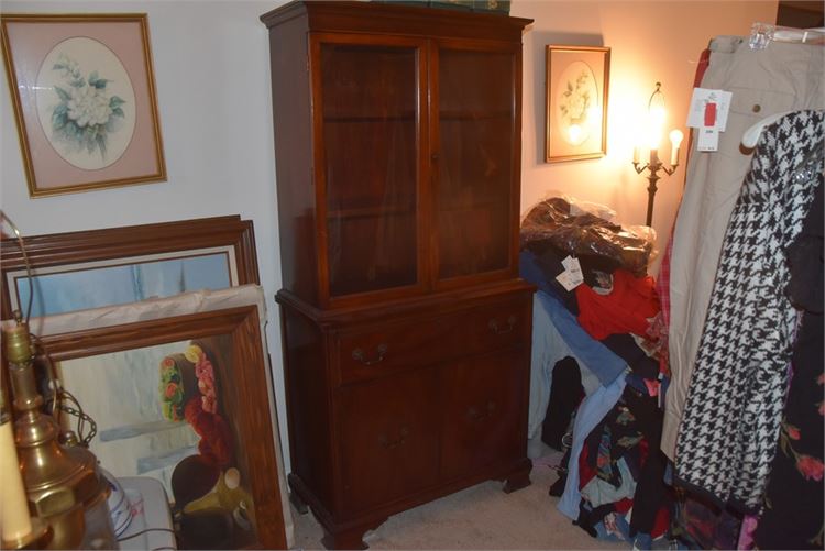Two  Part China Cabinet