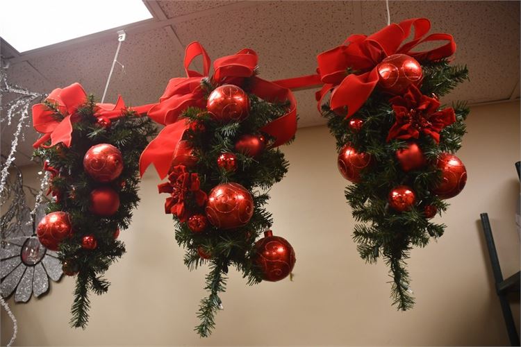Three (3) Hanging Christmas Decorations