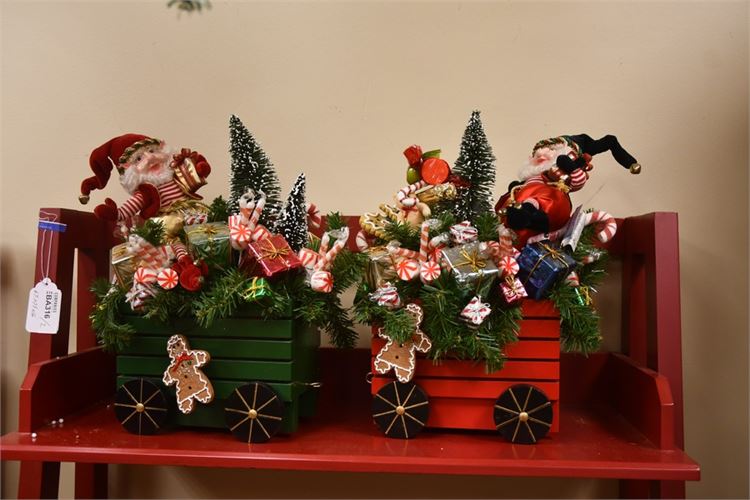 Two (2) Decorative Holiday  Baskets