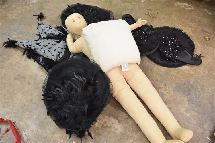 Large Doll and Witch Hats