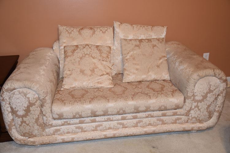 White Upholstered Sofa