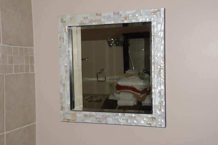 Mother of Pearl Framed Wall Mirror