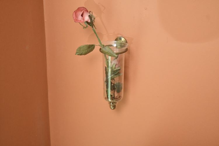 Small Hanging Glass Wall Pocket