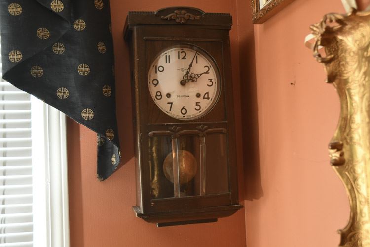 Vintage European Wall Regulator Clock