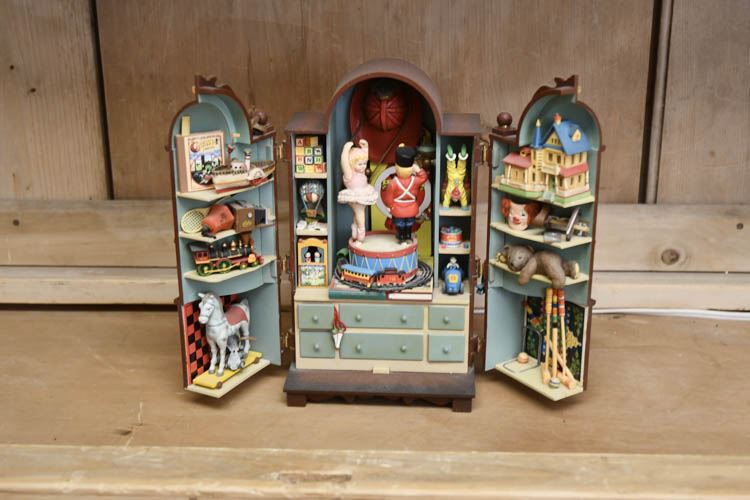 Enesco Miniature Animated Model of Toy Cabinet