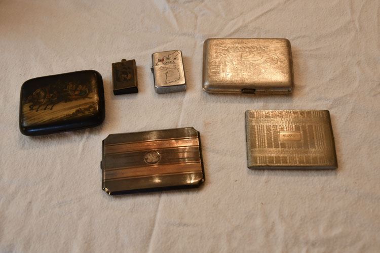 Vintage Cigarette Cases and Lighter