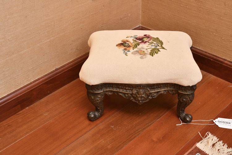 Antique Cast Iron Foot Stool