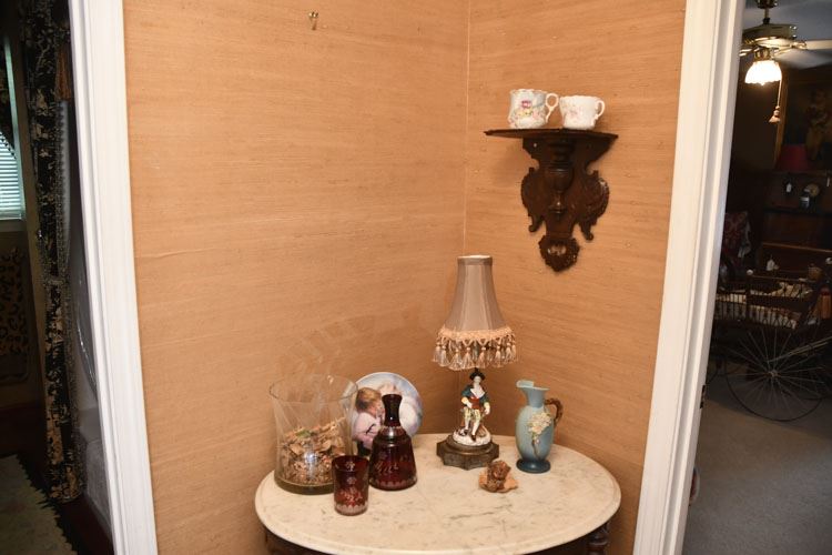 Hanging Shelf and Table Top Objects