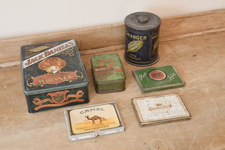 Vintage Cigarette and Tobacco Tins