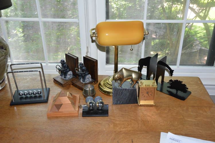 Group Desk Top Items - Bookends Etc.