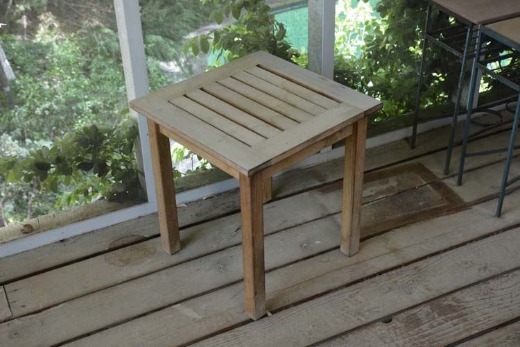 Wood Patio Stand