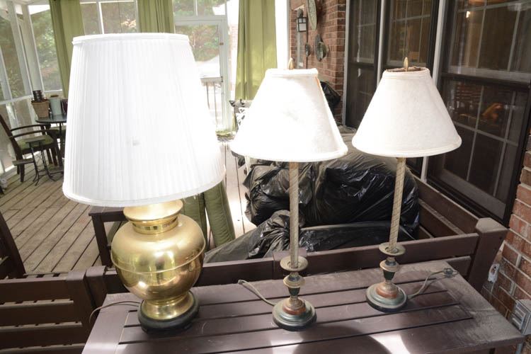 Three (3) Table Lamps