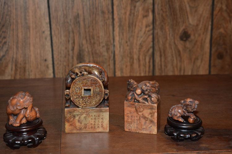 Four Small Asian Carvings