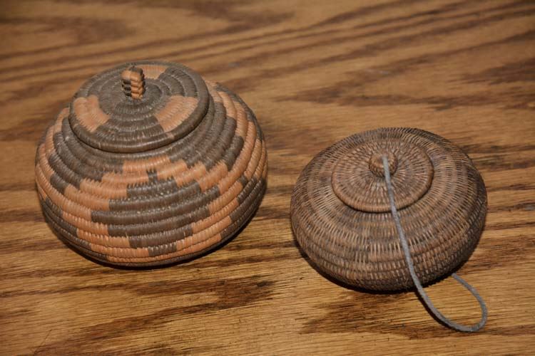 Two Hand Woven Baskets