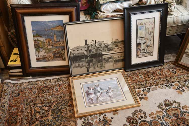 Group of Four (4) Framed Prints