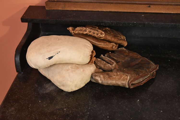 Vintage Baseball & Boxing gloves