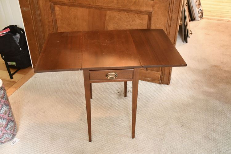 Single Drawer Drop End Pembroke Table