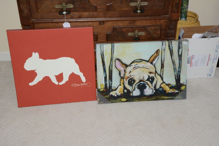 Two Decorative Dog Pictures