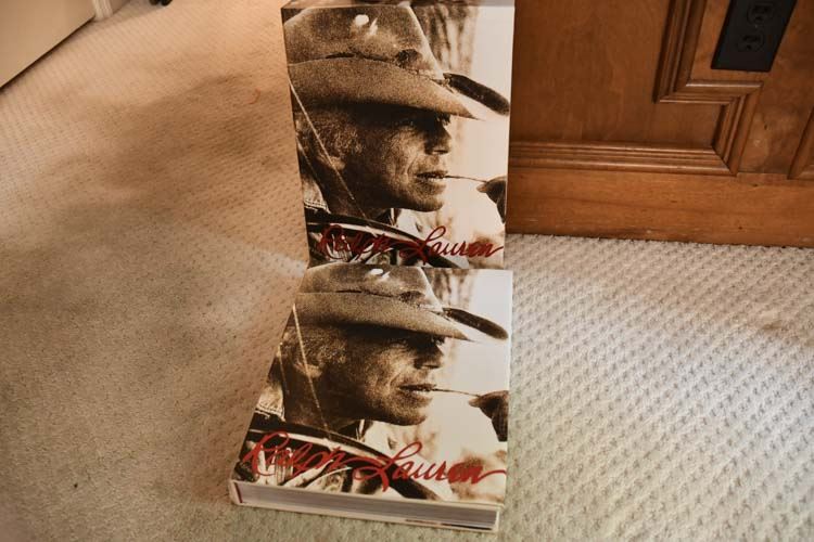Two (2) Volumes Ralph Lauren, Hardcover, Rizzoli, Large Book Art Photography