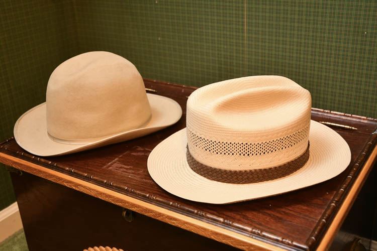 Stetson  OPEN ROAD 10X S Vented Straw Hat  & Texas Hatters Felt Hat