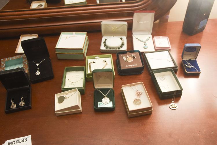 Sixteen Pieces Sterling Mounted Jewelry