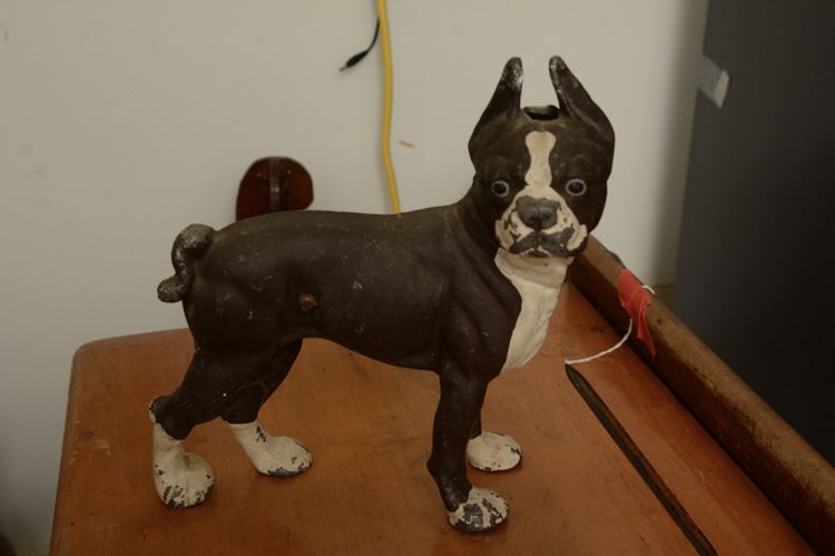 Boston Terrier Iron Doorstop (Damaged)