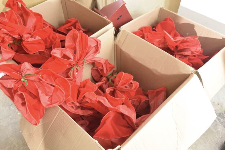 Lot Of Boxes Mixed Red Christmas Bowls