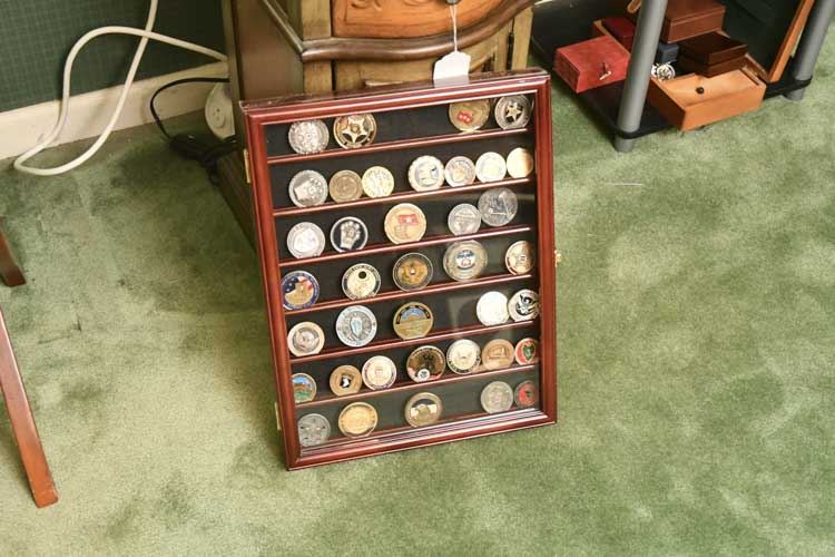 Cased Collection Of Service Medallions