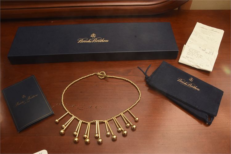 Brooks Brothers Gold Tone Necklace