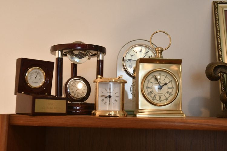 Five (5) Mantle and Travel Clocks