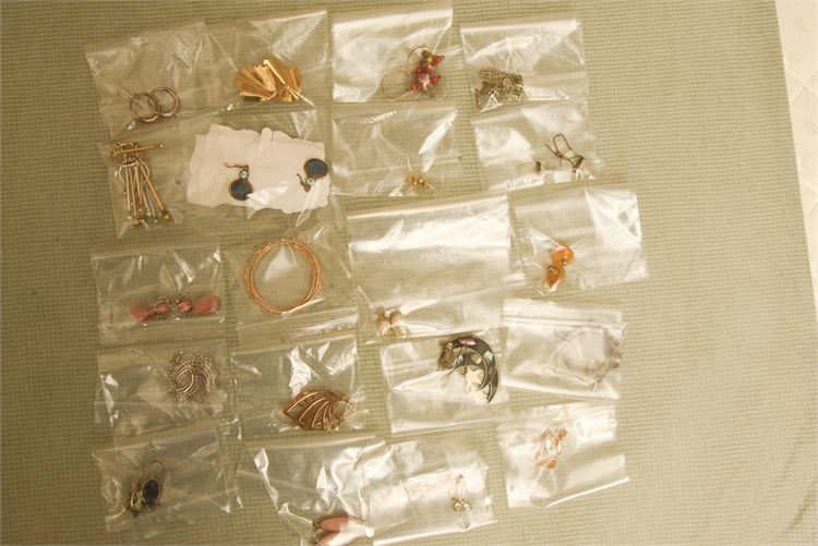 Twenty Pair of Earrings Various Designs and Makers