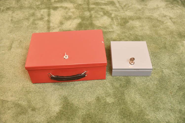 Two Lock Boxes with Keys