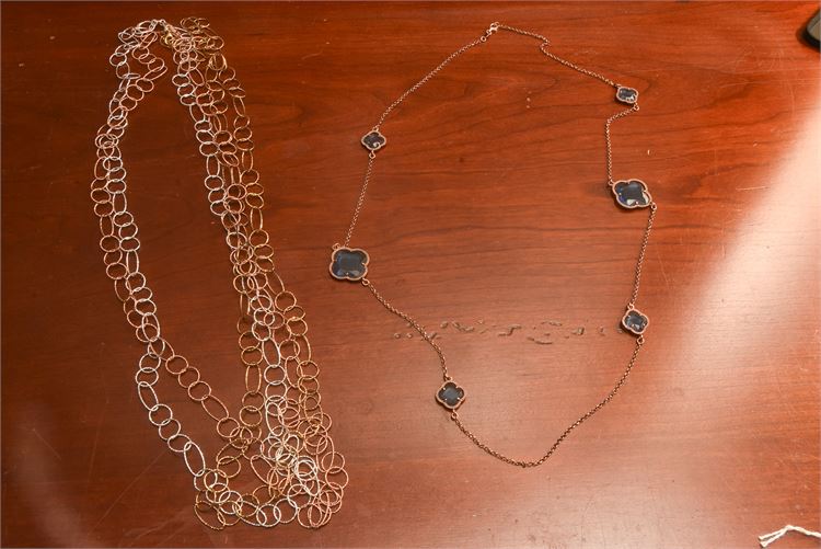 Two Sterling Chain Necklaces