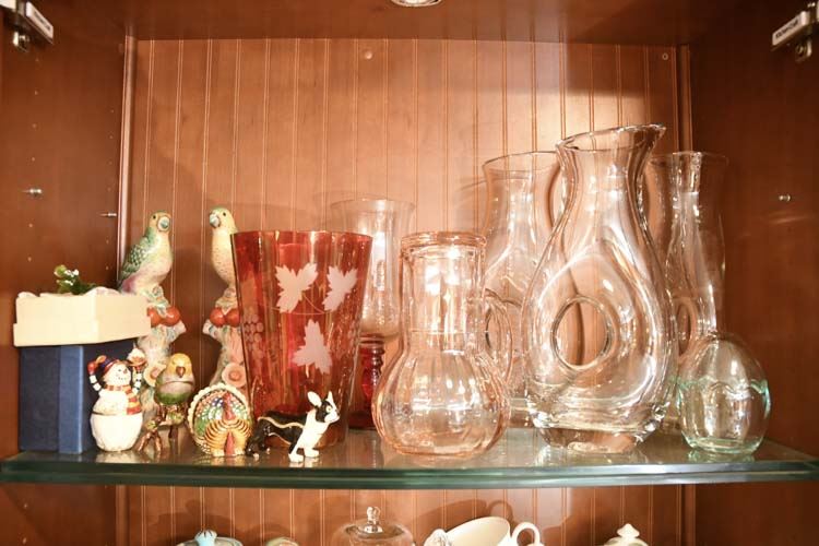 Glass Decanters and Decorative Objects