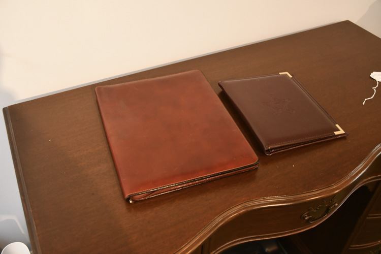 Two (2) Leather Folios