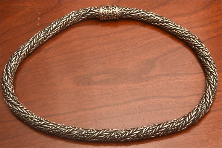 John Hardy Sterling Rope Necklace