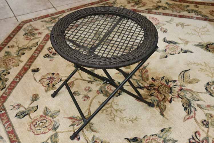 Folding Metal Patio Table