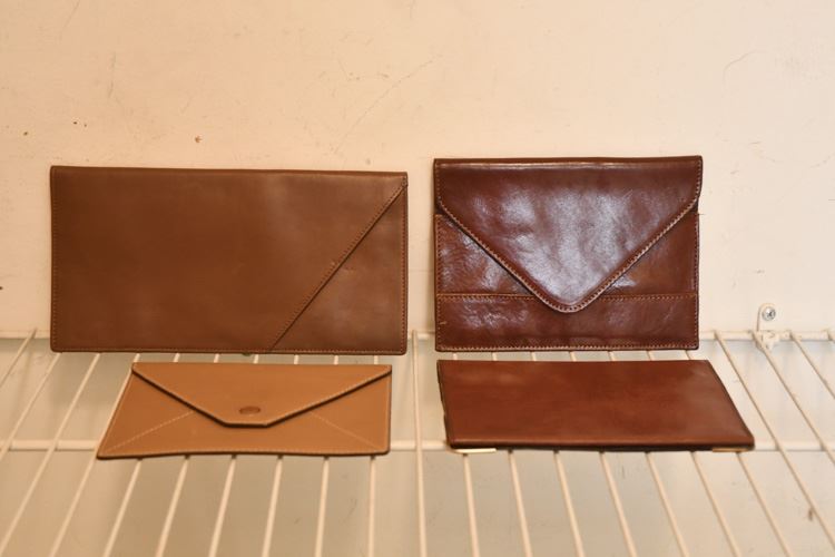 Four Leather Folders