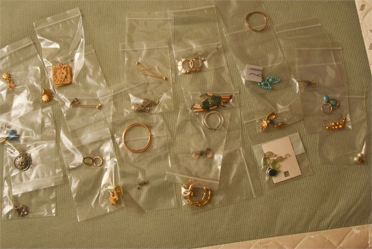 Twenty Five (25) Pairs Earrings Various Styles and Makers