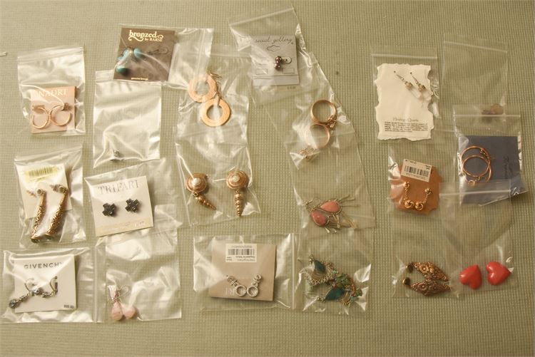 Twenty  (20) Pairs Earrings Various Styles and Makers