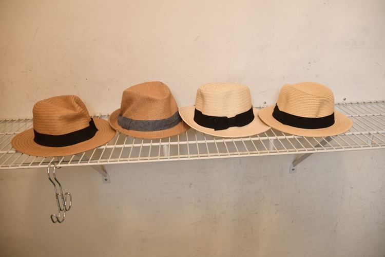 Four Straw Hats