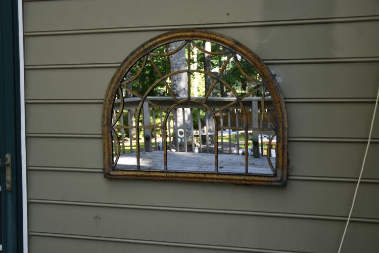 Arched Top Framed Out Door Mirror