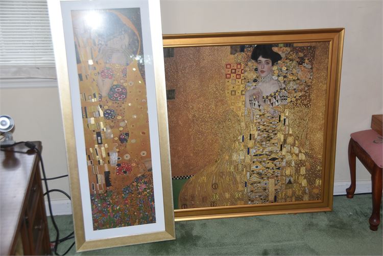 After Gustav Klimt Two Prints
