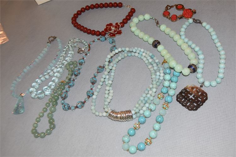 Group of Beaded and Costume Necklaces
