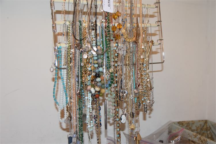 Large Group of Costume Jewelry Necklaces