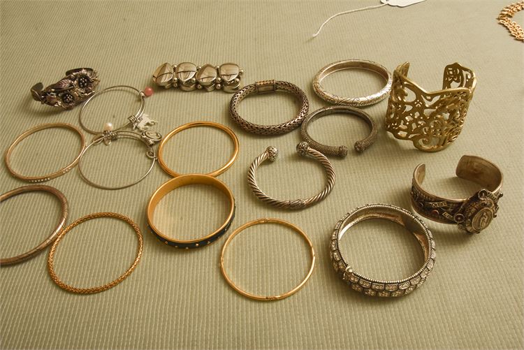 Assortment of Bangle and Cuff Braclets