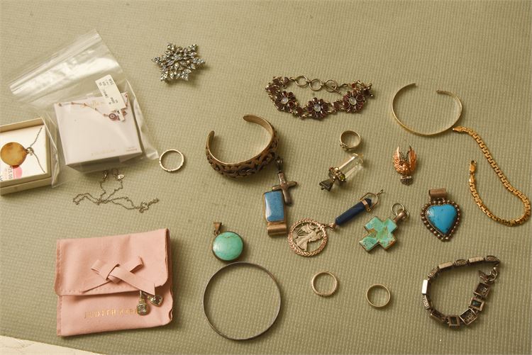 Group of Sterling Mounted Jewelry